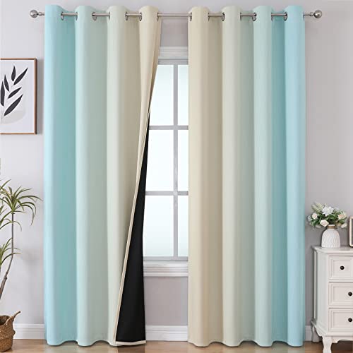 Estelar Textiler Ombre Aqua & Beige