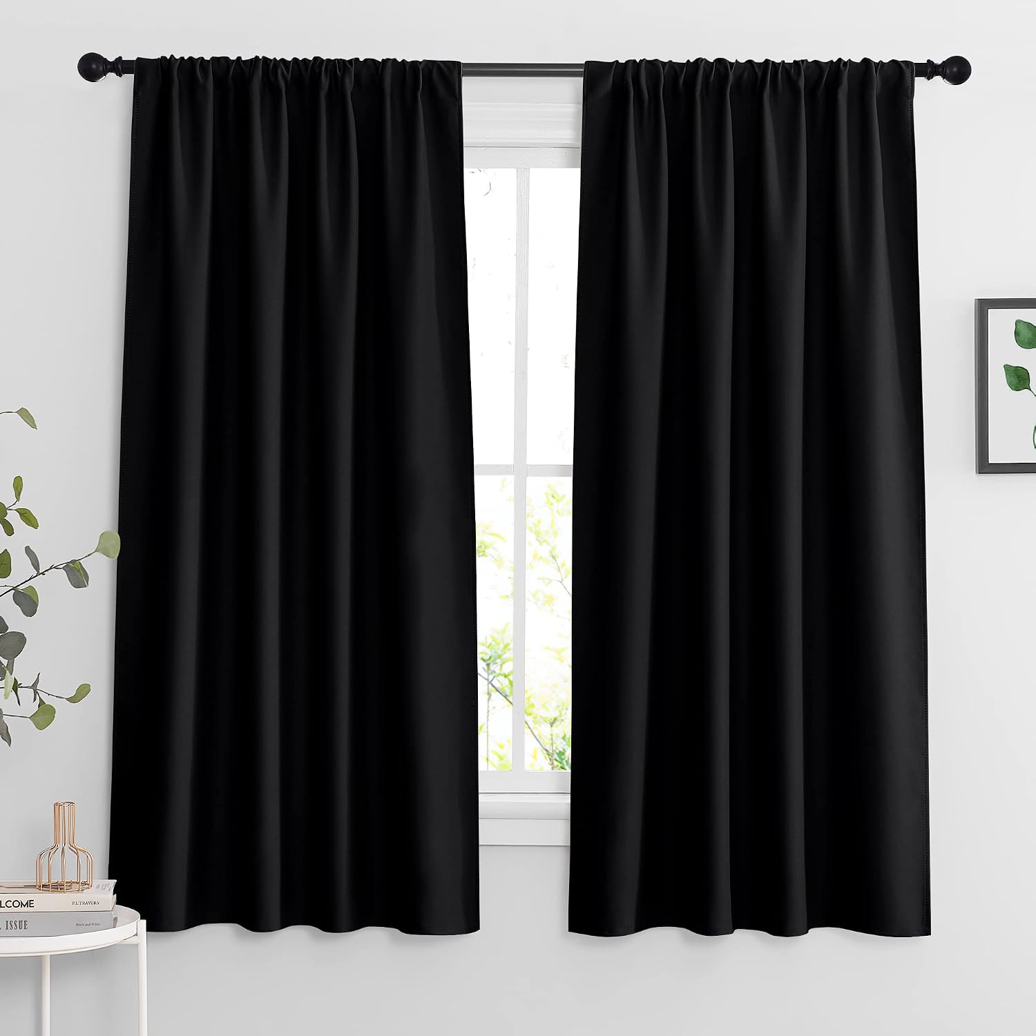 RYB HOME Blackout Curtains (63")