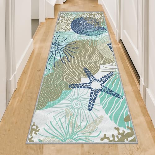 Tritard Coastal Runner Rug 2x6 (Navy)