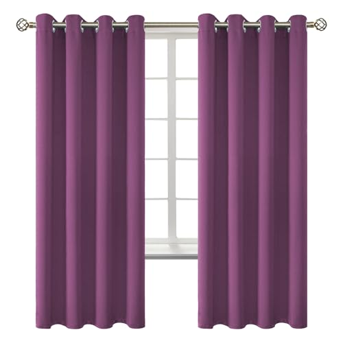 BGment Room Darkening Curtains 72 Inches - Eggplant