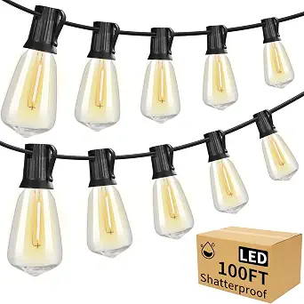 Aialun 100Ft LED Bistro Lights