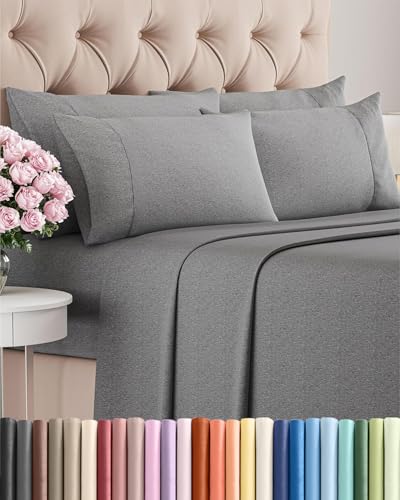 King 6 Piece Sheet Set - Comfy Breathable & Cooling