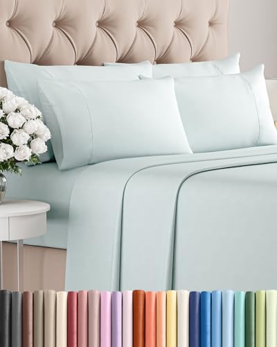 King 6 Piece Sheet Set - Ice Blue