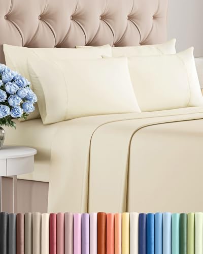 Queen 6 Piece Sheet Set - Off White