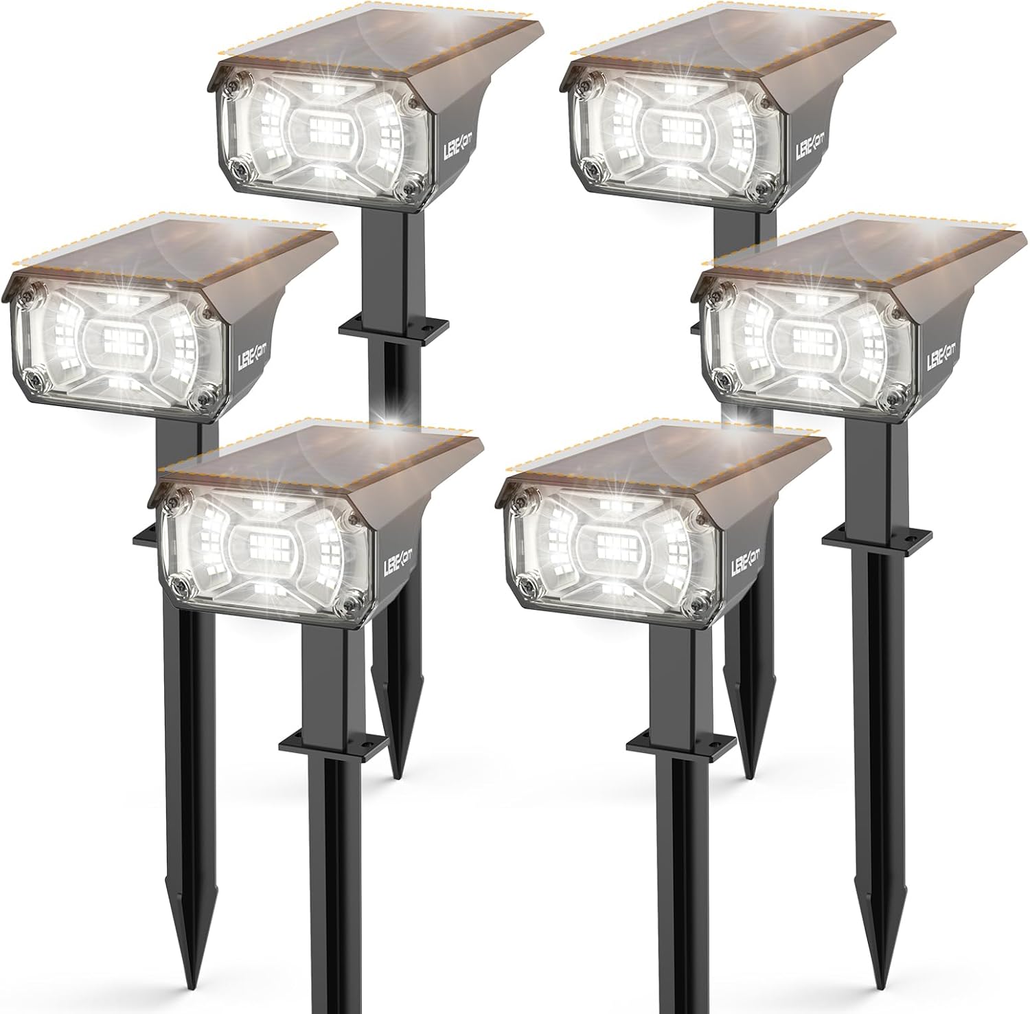 LEREKAM Solar Spotlights (6-Pack)