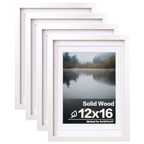 Egofine 12x16 White Set of 4