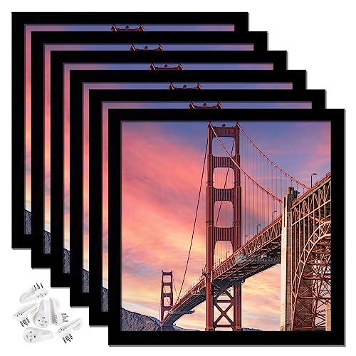 6 Sets 14x14 Picture Frame, Black Square