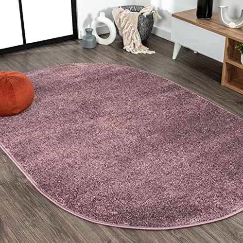 JONATHAN Y Haze 5x8 Oval (Light Purple)