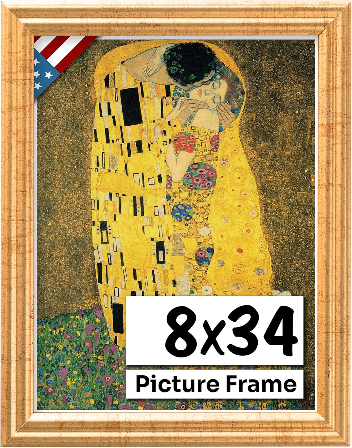Antique Gold 8x34 Frame