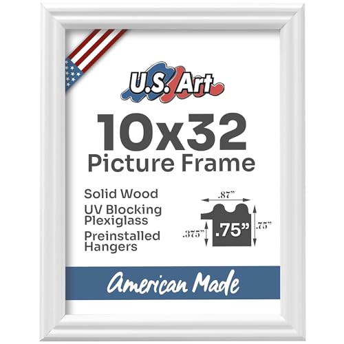 White 10x32 Picture Frame