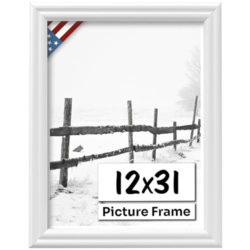 White 12x31 Picture Frame