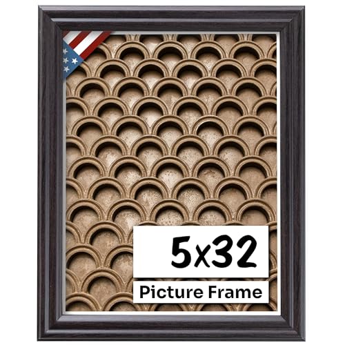 Coffee Brown 5x32 Picture Frame