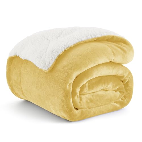 Bedsure GentleSoft Sherpa (Yellow)