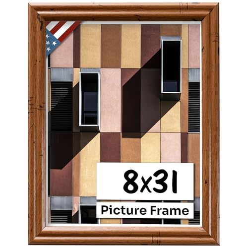 Distressed Oak 8x31 Picture Frame