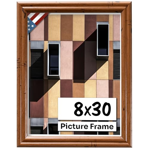 Distressed Oak 8x30 Picture Frame