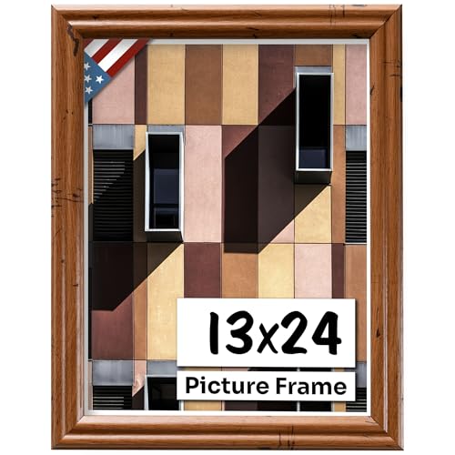 Distressed Oak 13x24 Picture Frame