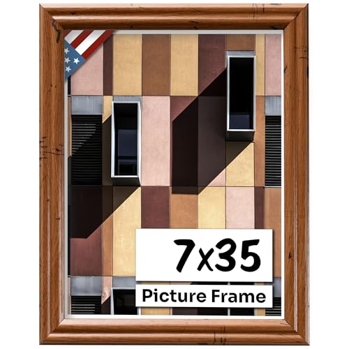 Distressed Oak 7x35 Picture Frame