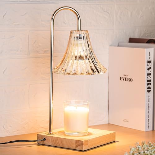 Candle Warmer Lamp with Timer, Candle Wax Warmer Flower Lamp Dimmable, Home Fragrance Accessories