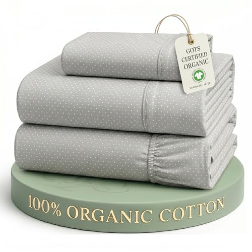 LANE LINEN Printed Organic Twin XL