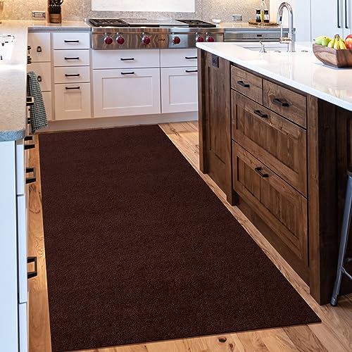 Outdoor/Indoor 3ft x 46ft Runner Rug, Hallway Custom Sizes Non-Slip Rubber Backing Area Runner Rugs Waterproof Carpet Rugs for Kitchen Entryway Balcony Garage Stair Laundry