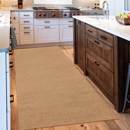 Outdoor/Indoor 2ft x 71ft Runner Rug, Hallway Custom Sizes Non-Slip Rubber Backing Area Runner Rugs Waterproof Carpet Rugs for Kitchen Entryway Balcony Garage Stair Laundry