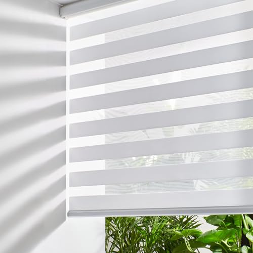 Persilux Cordless Zebra Blinds (White)