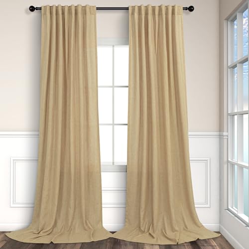 Tan Linen Curtains (Pitalk)