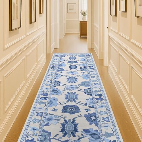 Navy Blue Oushak Runner