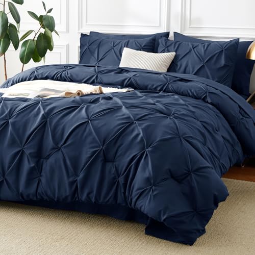 CozyLux Full Size Comforter Sets (Navy Blue)