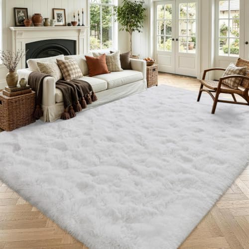 Noahas Large Fluffy Cream White 5x8