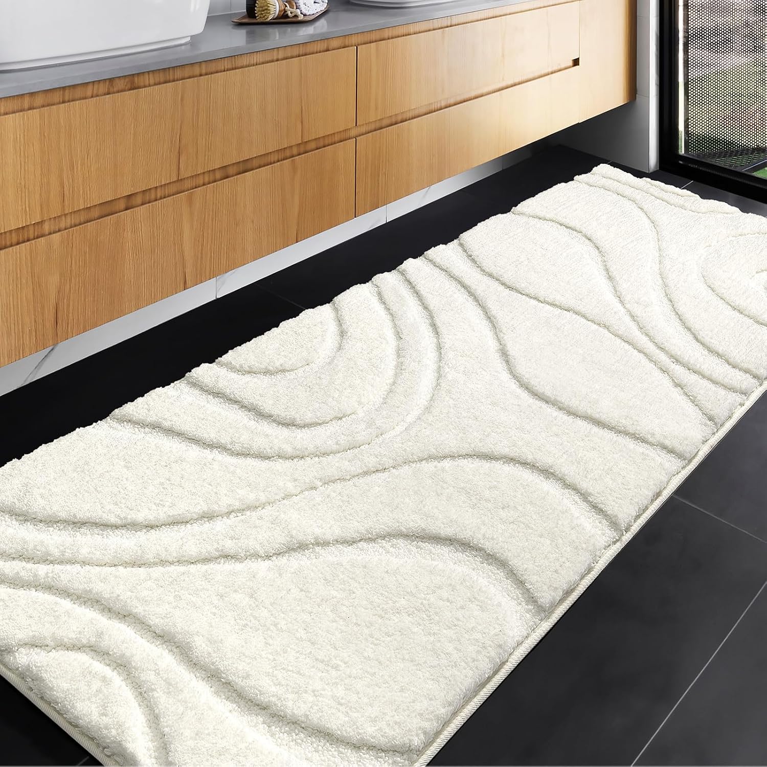 DEXDE 24 x 72 Inch Cream Runner