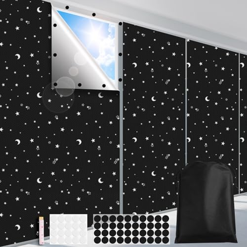 FADOTY 100% Blackout Window Cover Film