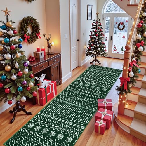 Lahome Moroccan Christmas Rug - 2x8 Green