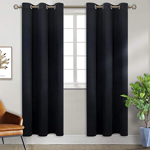 BGment Blackout Curtains (38 x 84, Black)