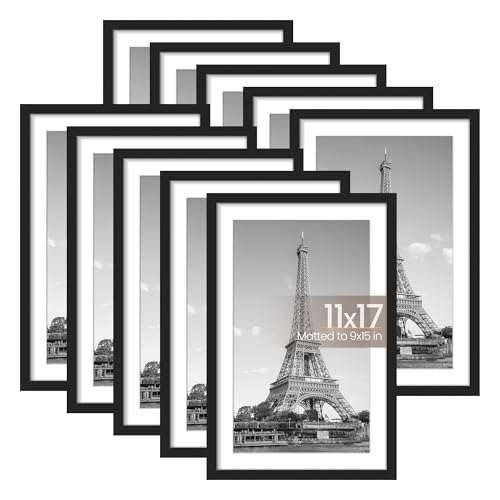 upsimples 11x17 Picture Frame Set (Black)
