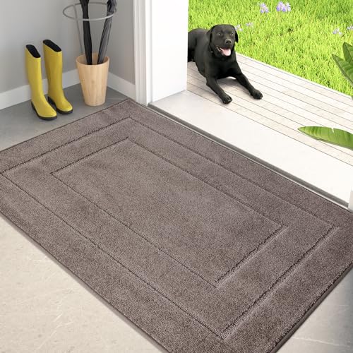 PURRUGS Dirt Trapping Door Mat (Grayish Brown)