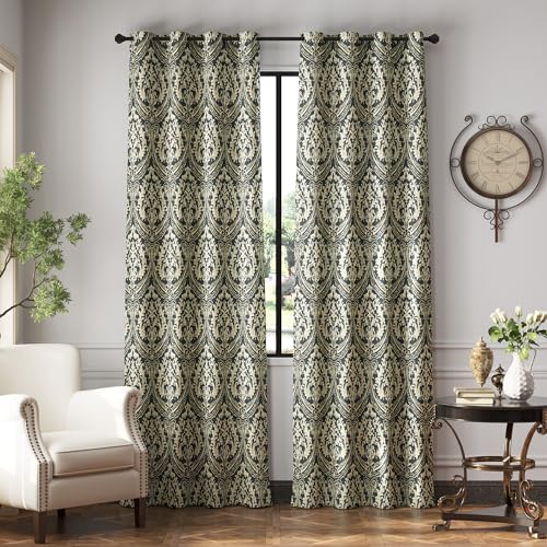 jinchan Blackout Curtains 84 Inch Gray