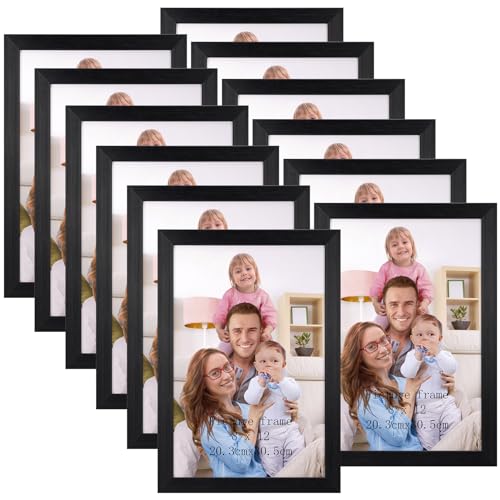 Giftgarden 8x12 Picture Frame Black 12 Pack