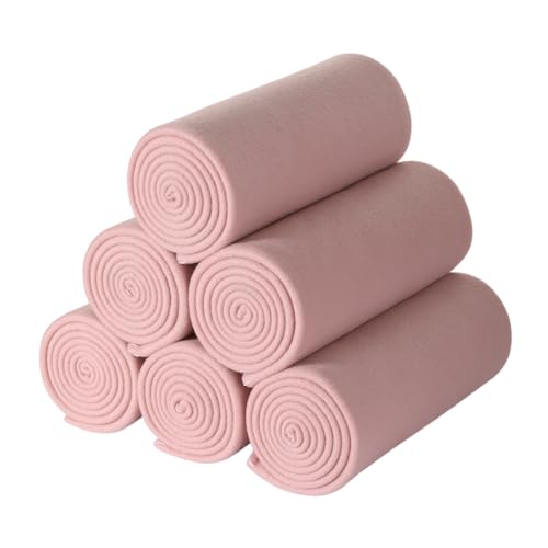 CAI TENG Fleece Throw Blanket Bulk 6 Pack Blankets Soft Lightweight for Kids Cozy Polar Fleece Blanket 50 x 60 Solid Pet-Friendly Bed Sofa Couch Fleece Fabric Travel Wedding Gift Outdoor Pink