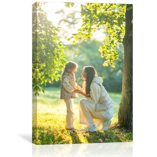 GMissT Canvas Prints With Your Photos - Personalized Pictures On Canvas Custom Poster for Home Decor - Floating Frames & Gift Wrapping Available