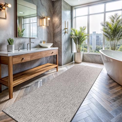 Easy Jute Runner Rug (Grey)