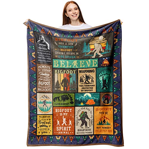 Bigfoot Gifts Sasquatch Throw