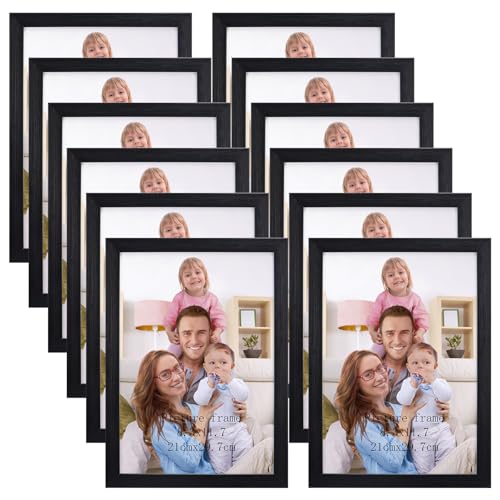 Giftgarden A4 Picture Frame Black Set of 12