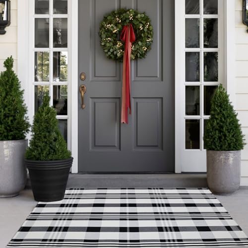 Fall Decor Plaid Rug (3'x5')