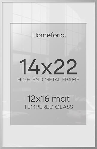 Homeforia 14x22 Silver Metal Frame