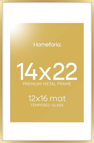 Homeforia 14x22 Picture Frame Gold