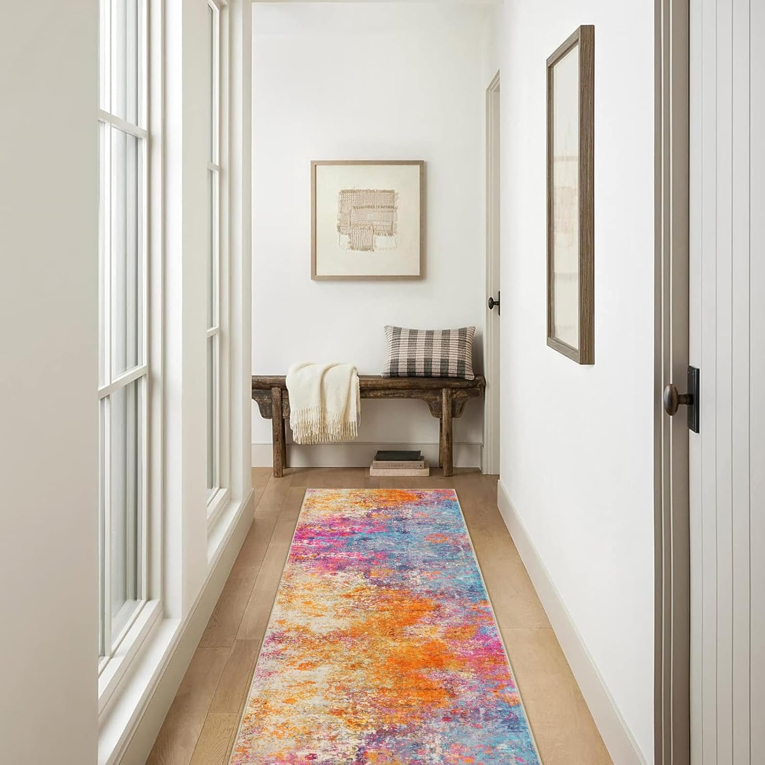 Lahome Abstract Runner (Rubber Backing)