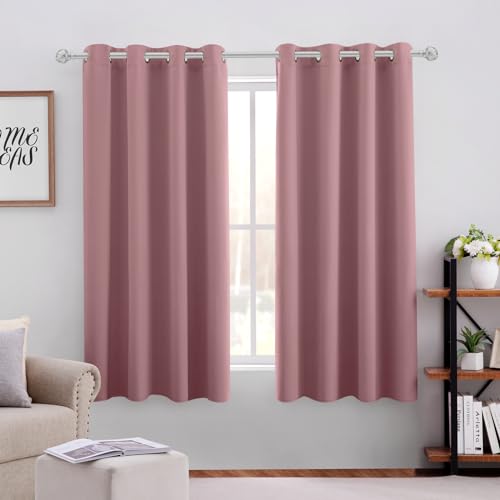 HOMEIDEAS Mauve Triple-Weave Blackout