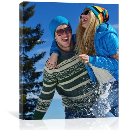 GMissT Canvas Prints With Your Photos - Personalized Pictures On Canvas Custom Poster for Home Decor - Floating Frames & Poster with Magnetic Hanger Available