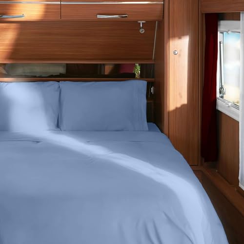 Mellanni RV Short Queen Sheets (Sky Blue)